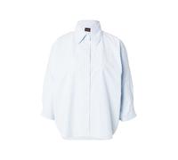 BOSS Blusa relaxed fit a rayas en popelín de algodón - StyleC_Belenta, 50543553 Celeste 34