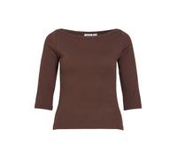 Blusa Con Mangas 3/4 L Cafe