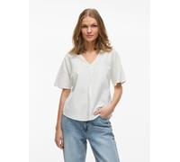 Blusa cuello en V manga corta VILA