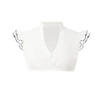 Blusa de Dirndl Disfraz Trachten Elegante Tirolesa Manga Corta para Oktoberfest 3/4 Haleco Encaje Mujer Fiesta Y O Llevar A Diario