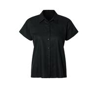 Blusa de lino para mujer - Negro#44. Talla