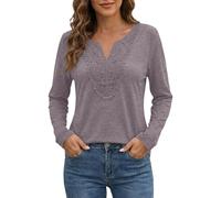 Blusa de manga larga de estilo bohemio para mujer con elegante diseño de cuello, blusa casual fluida para uso diario para el verano, Rd2., S