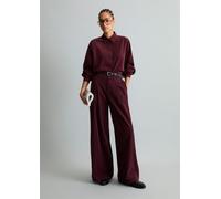 Blusa de manga larga de pana fina, corte regular Mahagony Jam L