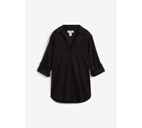 Blusa de mangas 3/4 con lino 44