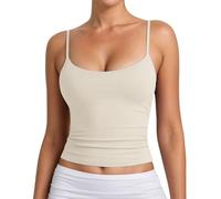 Blusa de moda ajustable para mujer, blusa sin mangas para primavera, cuello redondo, ajuste holgado, lindas camisetas tipo túnica familiar, vintage, casual, verano, moda 2026, sexy, beige, XL