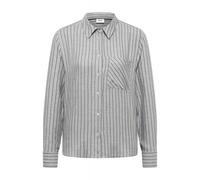 Cecil 3412478 Camisa de Franela de Rayas, Luna Grey Melange, XS Mujeres