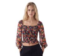 Blusa de mujer Desigual Ailea fruncida con manga larga L