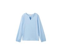 Blusa de mujer manga larga con escote en V diseño elegante Top