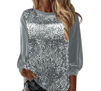 Blusa de terciopelo dorado con lentejuelas para mujer, de manga larga, brillante, para salir, vestido tipo túnica, suéter con purpurina Y2K, tops formales elegantes, tops de noche, verde esmeralda