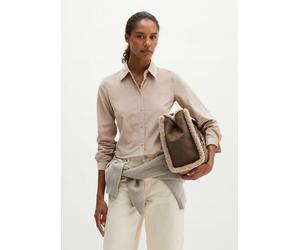Blusa entallada de terciopelo Chalky Mauve 44