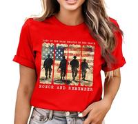 Blusa estampada de talla grande 2026 para ropa casual fluida con cuello en v manga corta - cómoda y elegante camisa túnica, rojo, S