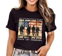 Blusa estampada de talla grande 2026 para ropa casual fluida con cuello en v manga corta - cómoda y elegante camisa túnica, Negro , L