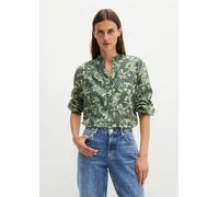 Blusa holgada estampada Light Green 40
