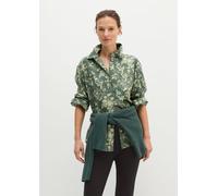 Blusa holgada estampada Light Green 40