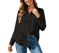 Blusa Mujer Verano Gant SuéTer Mujer Camisetas Manga Larga con Cuello en V Blusa Holgada Camisa Talla Grande de Verano Camisa de Gasa Hueca Jacquard Camiseta Informal