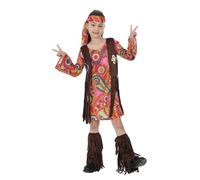 Blusa para bebé hippie, disfraz de Halloween, amante de la paz, temática de los años 60, sesión de fotos, ropa de vestidor para niños pequeños, actuación en escenario para bebé, 4-5 años