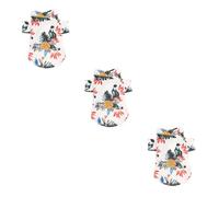 Blusa para Mascotas, Disfraz de Halloween, Chaleco de Verano, Disfraz Creativo para Perro, Trajes de Verano, Ropa para Cachorros Hawaianos, 3 uds.