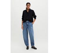 Blusa regular con volantes Maritime Blue 44
