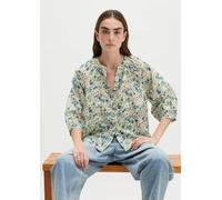 Blusa relajada estampada Light Beige 42