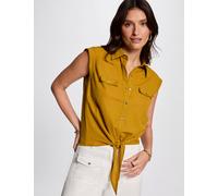 Blusa sin mangas amarillo mostaza mujer S