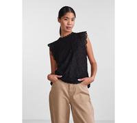 Blusa sin mangas, de encaje Mujer Talla M. Color Negro