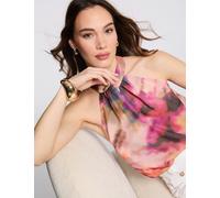 Blusa sin mangas estampada multicolor mujer 38