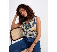 Blusa sin mangas multicolor mujer 38