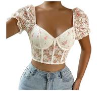 Blusa tirolesa para mujer, blusa tirolesa, color blanco, traje regional, Oktoberfest, blusa tirolesa para traje regional con ropa de Oktoberfest, algodón, chaleco, blusa para traje regional, color