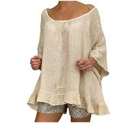 Blusa túnica para mujer, verano, manga murciélago, parte superior, blusa bohemia, blusas largas para leggins, blusa de verano sin hombros, blusa de manga larga, camiseta ligera larga, tallas grandes,