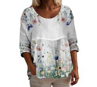 Blusas Blancas Elegantes para Bodas Manga Tejana Leggins Print Asimetrica Medieval Descubiertos Festival Poliester Celestes Abierta Retro Americanos Sudadera Proteccion Amplia Unicornio Dos L