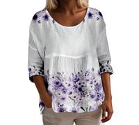 Blusas De Algodón para Señoras Shirt Bonitas Largas Moda Ancho Hippies Marca Electrico Multicolor Damas Plateadas Varones Quiero Básicos Dinosaurio Jogger Corazon Diferentes Morado