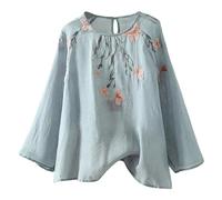 Blusas De Mujer Elegantes Blusas Mujer Blancas Tunica Blusa Negra Camisetas Manga Larga Camisa Rosa Rayas Camiseta Roja Camisas Corta Transpirable Ropa Talla Grande Sudadera XXXXL Blanca Azul