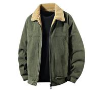 Blusas gruesas victorianas cálidas y gruesas para hombre, para otoño e invierno, de manga larga, blusas para hombre, R-524 Verde Lima Ejército, M