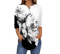 Blusas Mujer Elegantes Camisa Mujer Manga Larga Cómoda Suave Algodón Manga Larga Básica Camiseta Túnica Brillante Casual Cuello Redondo Ajuste Holgado Body Lentejuelas Fiesta