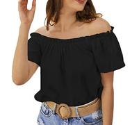 Blusas Mujer Verano,Elegante Suelta Camiseta Mujeres Tallas Grandes Casual Oversized Tops Luminoso y aireado Basic Deportivos tee Informal de Verano 2026