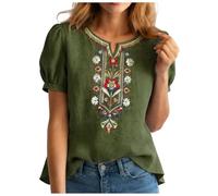 Blusas Y Camisas De Mujer Camisa De Lino para Mujer Primavera Verano Blusa Algodón Y Lino para Camiseta Algodón Blusa Manga Corta Camisa Manga Corta Túnicas Secado Rápido Tops Solapa Verano Tops