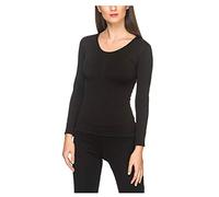 Blusas y Tops, Mujer Invierno Cálido Ligero Manga Larga Cuello Alto Blusa Camisa, Blusas para Mujer Elegante (Negro)