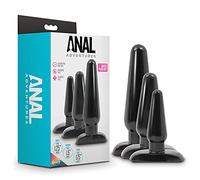 Blush Adventures Basic Anal Plug Kit Black 10,1/12,1/16,5 cm