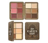 Blush And Concealer Palette, Cream Contour Foundation, 12-Color Face Blusher & Contour Kit, Natural Cheek Tint, For Girls & Everyday Makeup, 27.6g