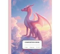 Blush Celestial Dragon Notebook for Students | College Ruled Fantasy Writing Journal | Pastel Sky Aesthetic Gift for Girls & Teens: A serene ... for inspired thoughts and creative journeys