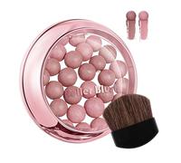 Blush de contorno natural: pelota de rubor Pearlescent portátil para todo tipo de piel, radiante con un aspecto natural, maquillaje de larga duración para incluir mujeres y niñas sensibles, secas, mad