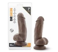 Dr Skin Dr. Skin - Dildo Mr. Smith con ventosa 17,78 cm - Chocolate