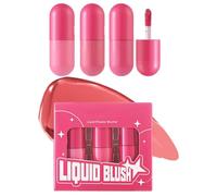 Blush líquido, rubor líquido para mejillas, Rubor de larga duración, Color mezcla Ligero ligero All Day Highlighter Blusher para maquillaje de ojos y mejillas