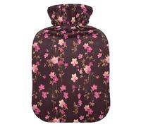 Blush Little Flowers - Botella de agua caliente con cubierta suave, compresa caliente de 1 litro para aliviar el dolor
