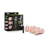 Blush M For Men 3Pack Kit De Manga Vibrante Flesh One Size