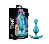 Blush Novelties Anal Adventures Matrix Photon Plug - Tapón anal de silicona Puria™, Ultrasilk® Smooth, juguetes de entrenamiento sexual anal, juguete sexual para principiantes- Neptune Teal