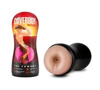 Blush Novelties Loverboy Cowboy - Masturbador masculino realista autolubricante - Costillas texturizadas para masajear el placer y la sensación de la carne - Juego anal de bolsillo gay o heterosexual