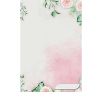Blush Rose Watercolor Lined Notebook: 120 Pages for Writing, Journaling, and Creativity: 6x9 Inches, 35 Lines per Page - Perfect for Personal Notes, School, and Inspiration