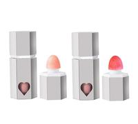 Blushes de líquido 2pcs 2 color de larga duración son rubor de líquido mate natural para mejillas con cabeza de cepillo para niñas mujeres maquillación
