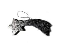 BLUSUPERSHOP 1 estrella cometa plata 12 cm brillante para pastores belén San G. Armeno. Recibirás un llavero de regalo ya